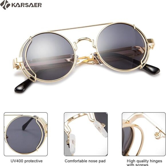 Hippie Gold Sun Glasses - Picture 6 of 6